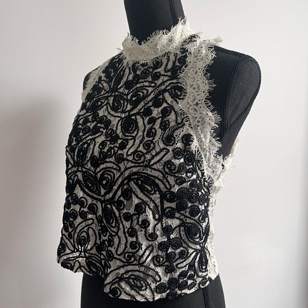 ZARA Lace Shell Top - Picture 3 of 8